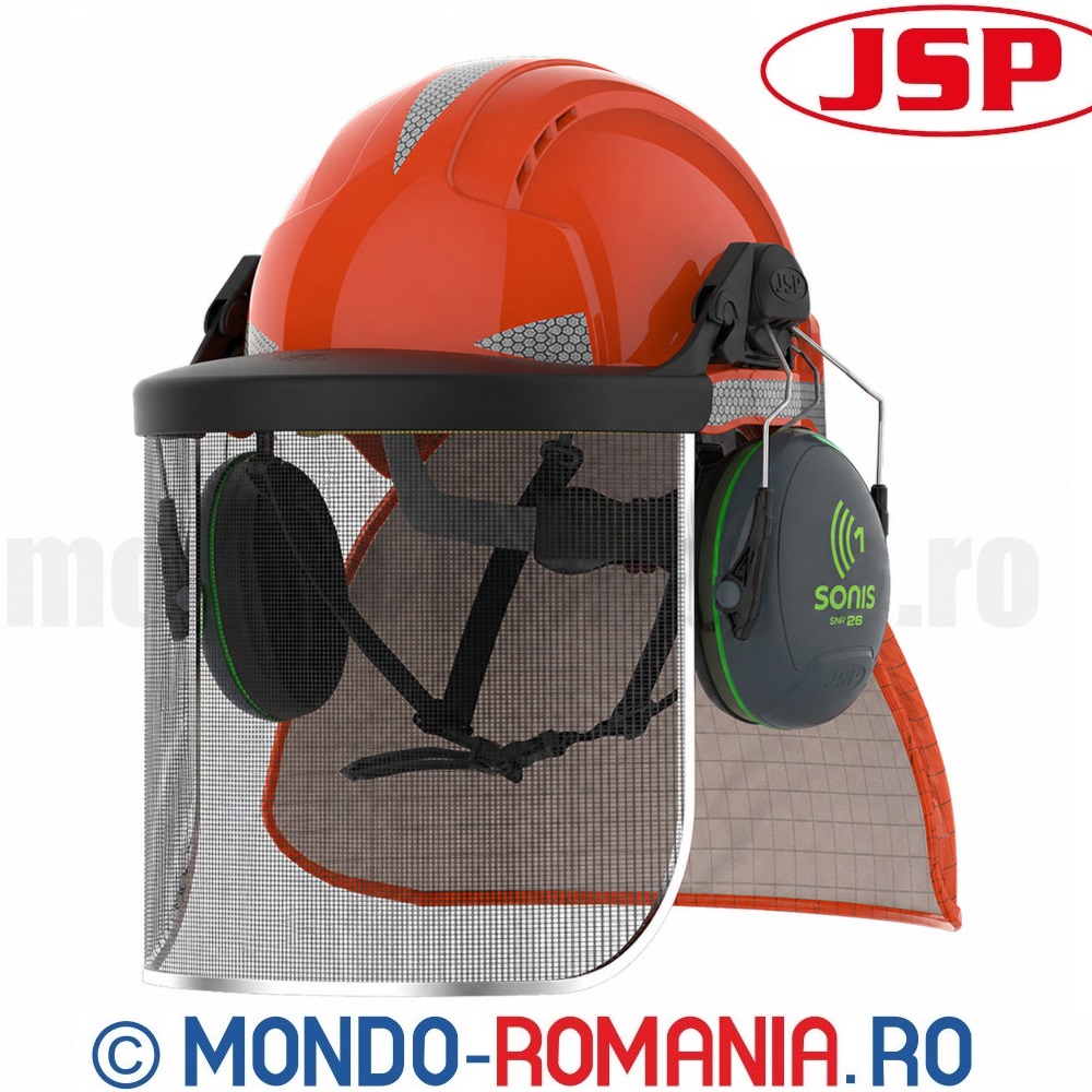 Echipament protectie - casca pentru lucratori forestieri 