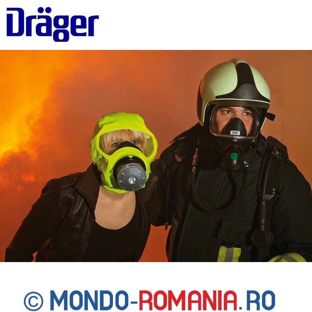 Echipament individual de autosalvare impotriva monoxidului de carbon si a pulberilor, recomandat pompierilor