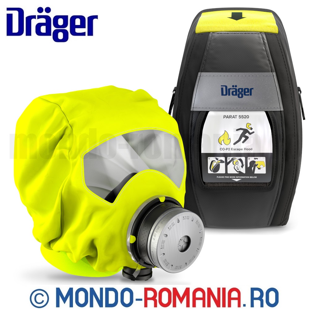 Echipament individual de autosalvare impotriva monoxidului de carbon si a pulberilor, recomandat pompierilor