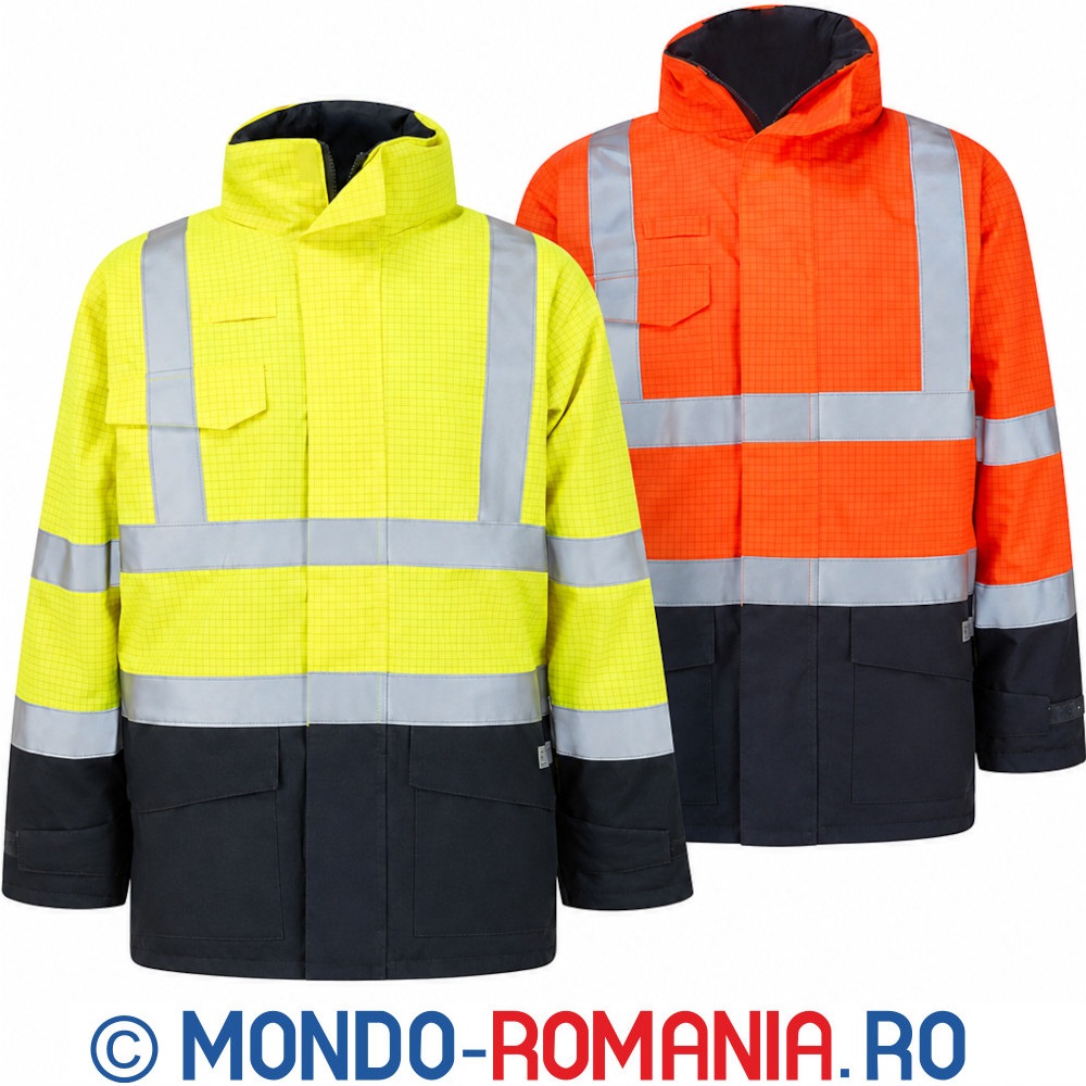 Echipament ignifug, antistatic - Scurta impermeabila, reflectorizanta, ignifuga si antistatica
