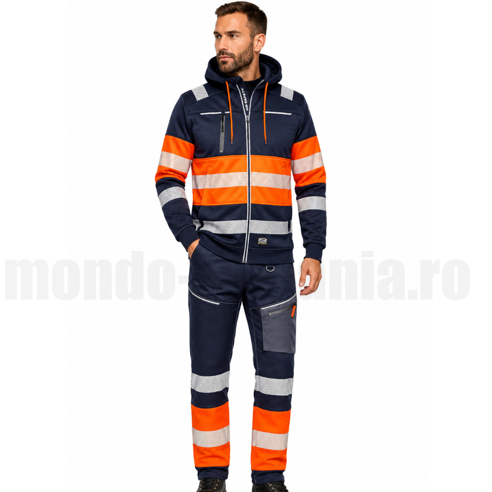Hanorac reflectorizant + pantaloni reflectorizanti CONTRAST