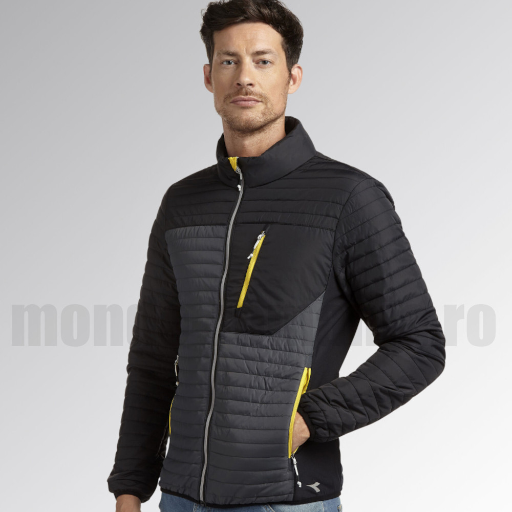Jacheta termoizolanta, usoara, slim fit - Diadora COLOR Block grey