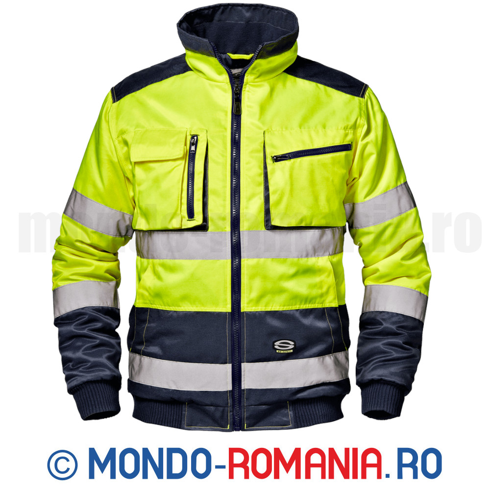 Jacheta pilot termoizolanta, reflectorizanta - MORGAN neon