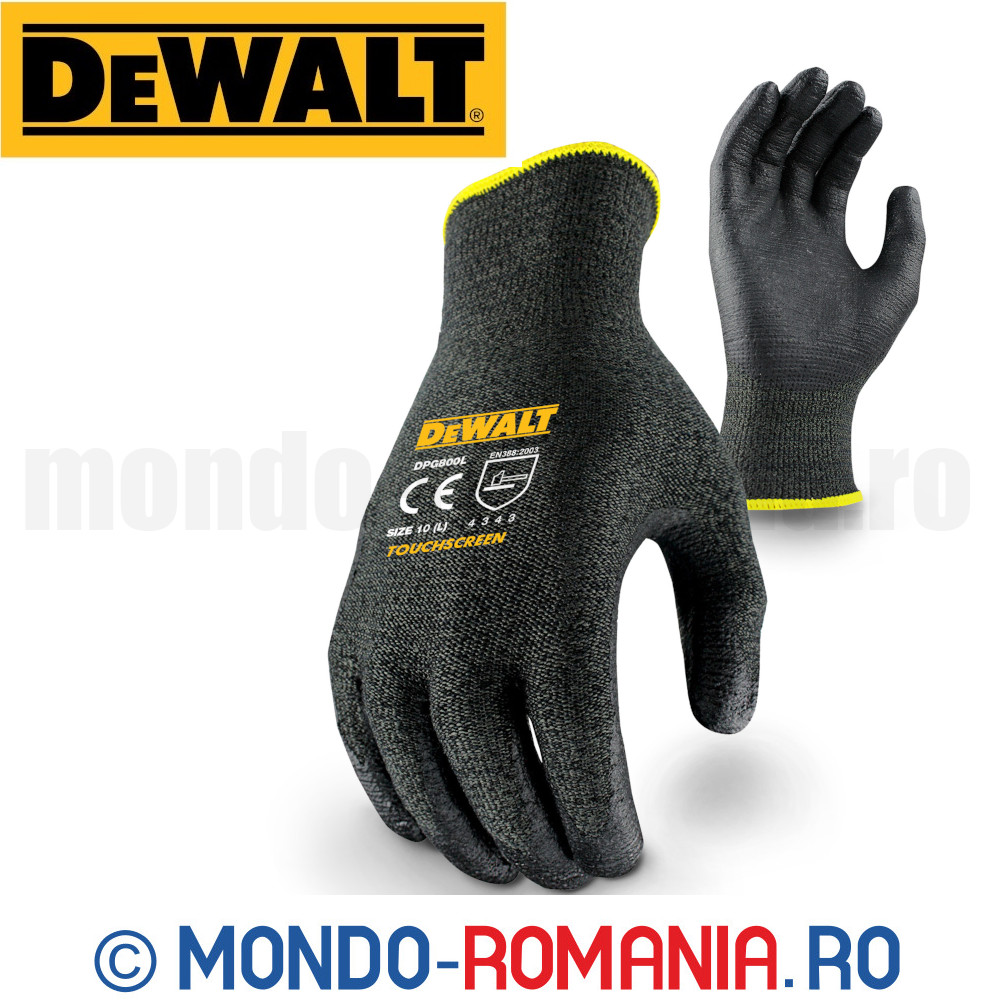 Manusi profesionale antitaiere DeWALT Touch Screen CUT C