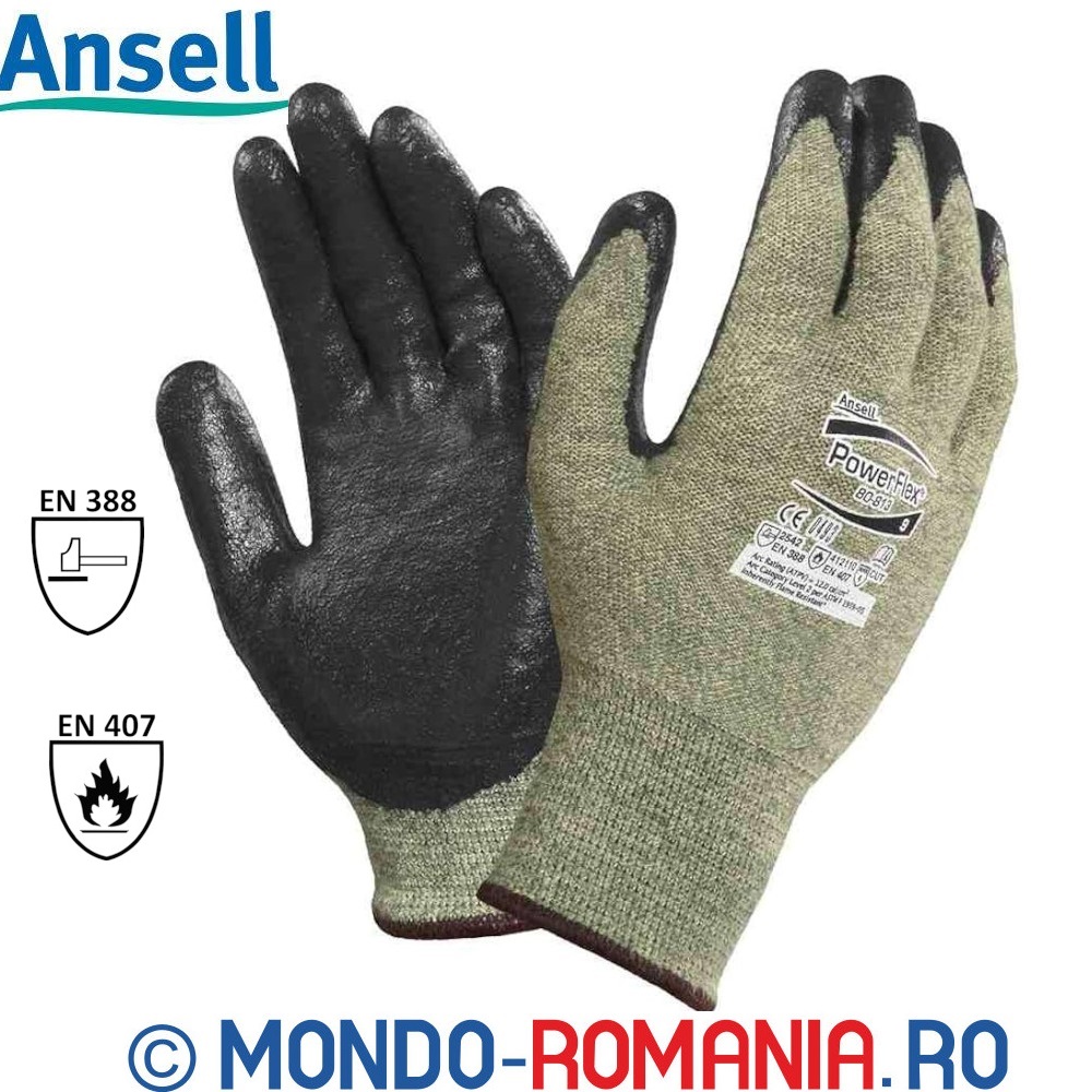Manusi antitermice, antitaiere, arc electric ANSELL 80-813