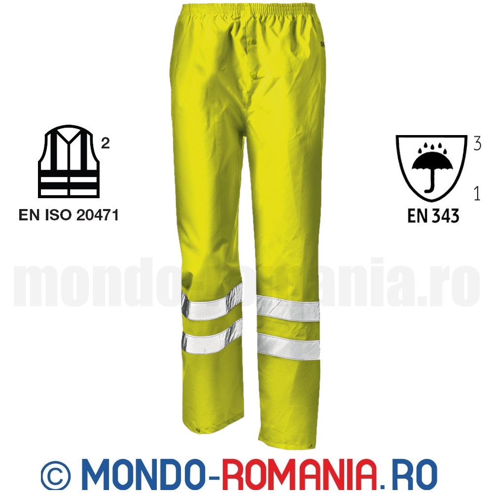Pantaloni reflectorizanti, impermeabili, respirabili
