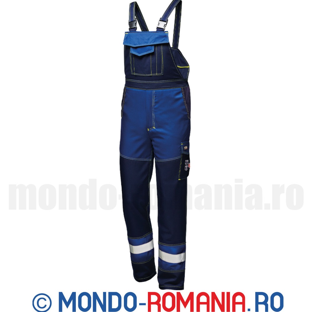 Pantaloni pieptar ignifugi, antistatici, arc electric, antichimici