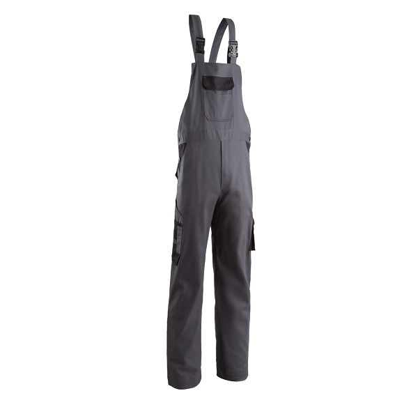 Pantaloni salopeta cu pieptar gri COVERGUARD - COMMANDER