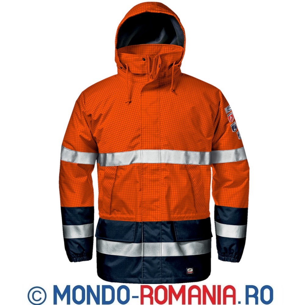 Scurta impermeabila, ignifuga, antistatica si antichimica - MICROLINES orange