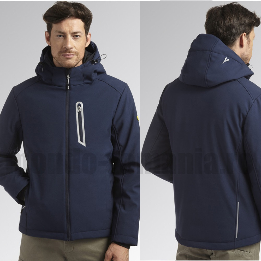 Scurta termoizolanta din softshell DIADORA Sail PADDED Blue