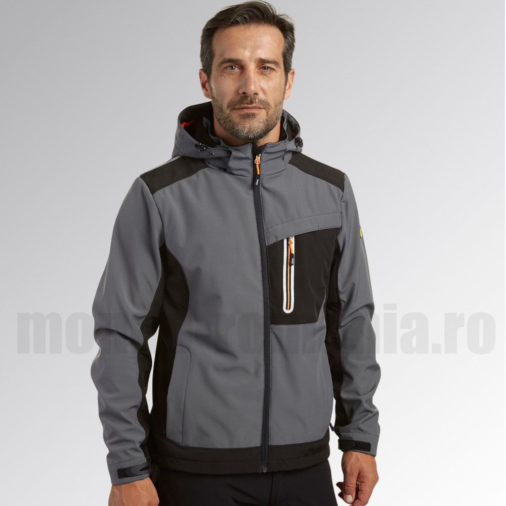 Softshell Diadora TECH CARBON asfalt - jachete softshell