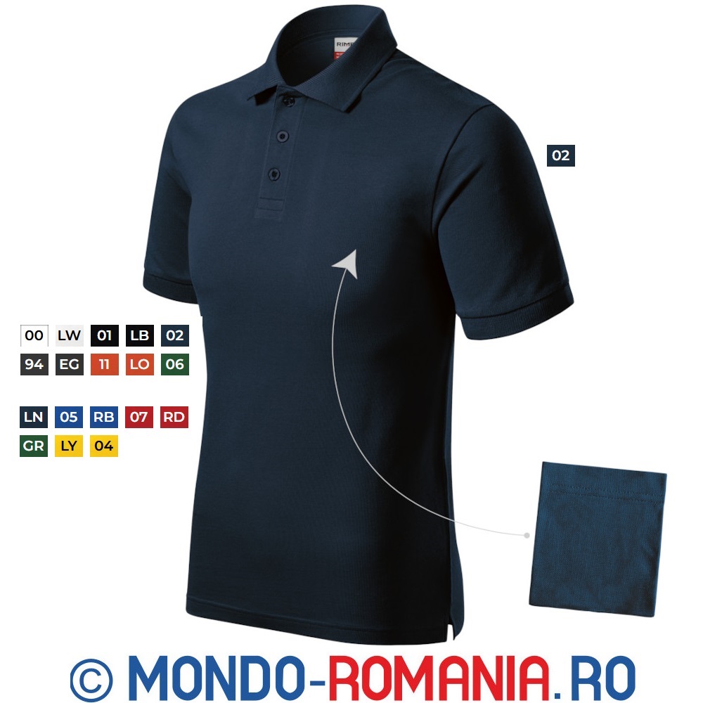 Tricou din bumbac POLO - MALFINI RIMECK Resist Heavy R20