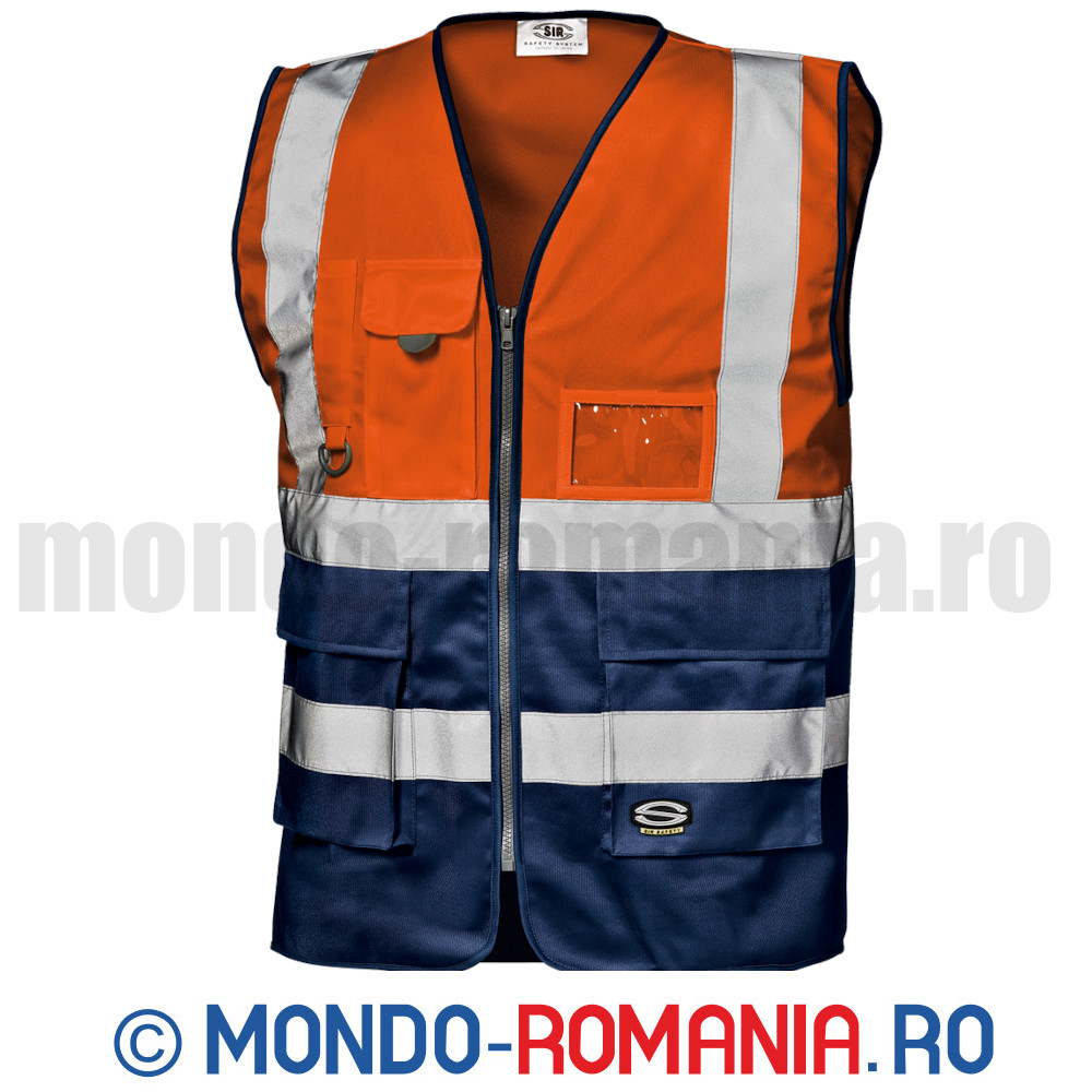 Vesta reflectorizanta cu multiple buzunare GRIFONE - veste reflectorizante