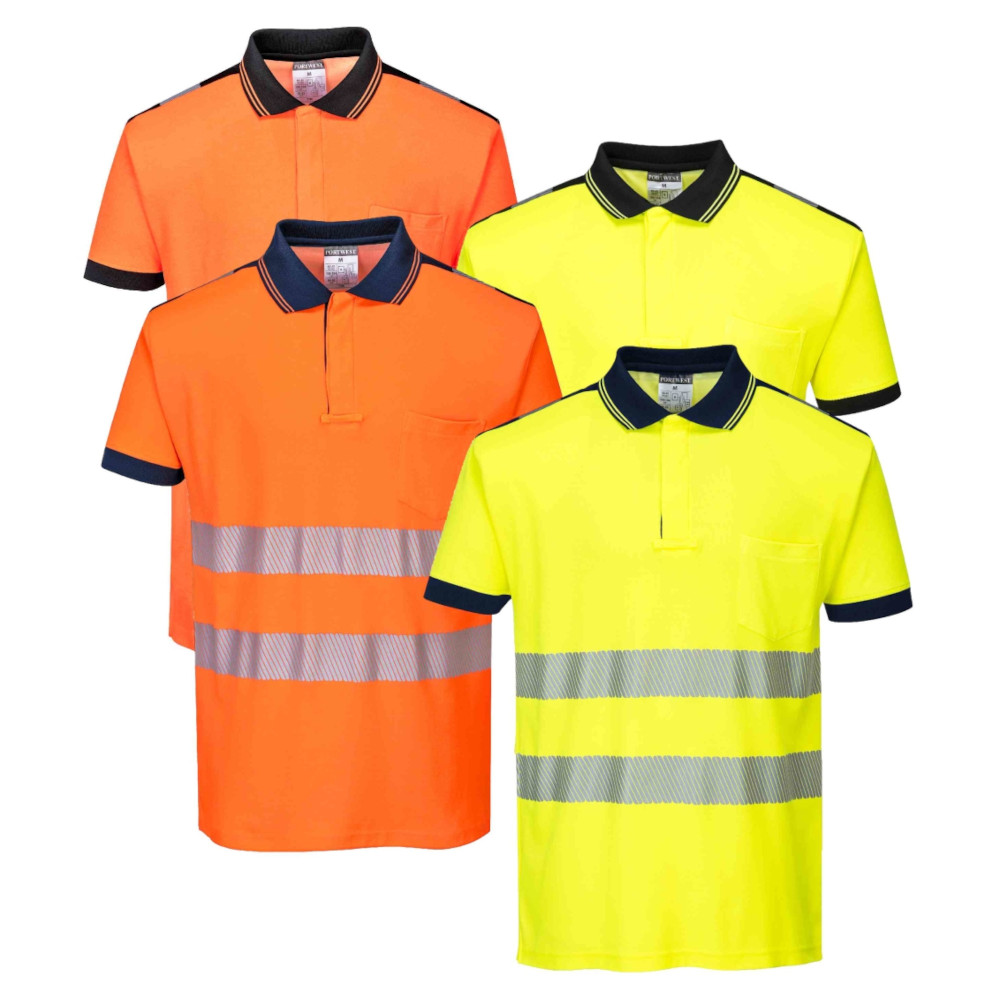 Tricou reflectorizant Polo PW3 Hi-Vis Vision