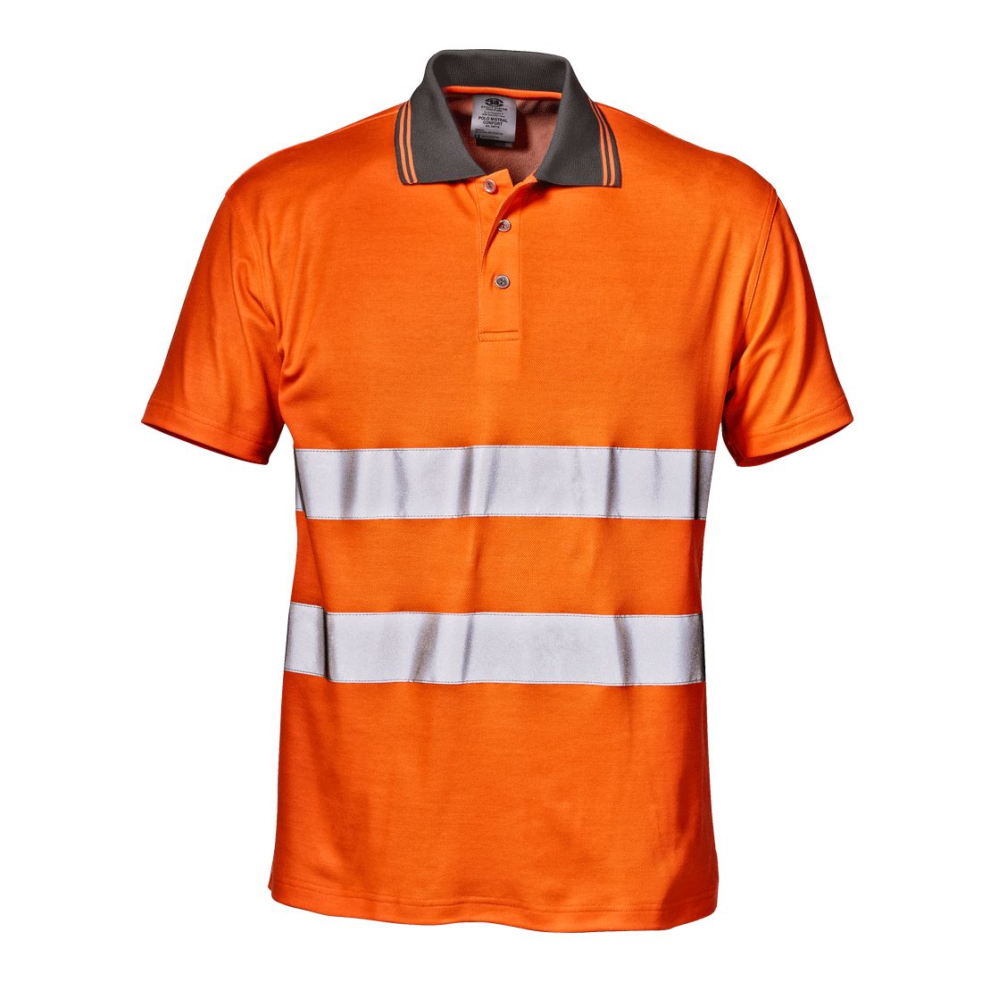 Tricou POLO reflectorizant orange - tricouri reflectorizante